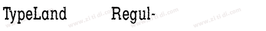 TypeLand 康熙字典體 Regul字体转换